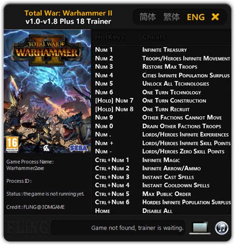 warhammer 2 cheat engine.